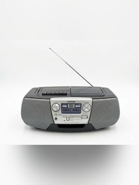 Sony CFD-V5 Boombox CD Player Cassette Tape AM/FM Radio Headphone Jack